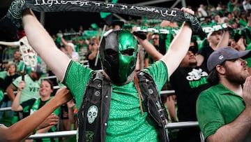 Oct 23, 2022; Austin, Texas, US; An Austin FC fan