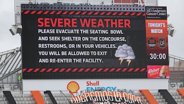 Houston - LAFC postponed as Tropical Storm Beryl hits MLS